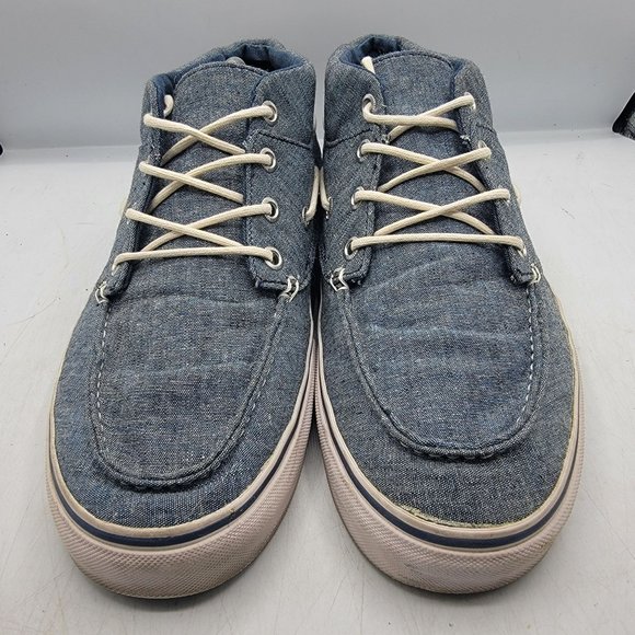 Vans California Mens 12 Blue Denim Boat Shoes Low Top Casual Athletic Low Top main image 7